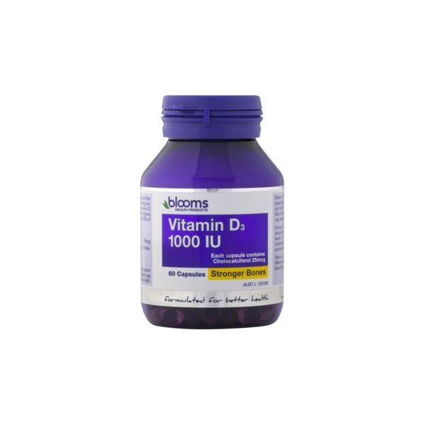 Blooms Health Products Vitamin D3 1000IU 60c