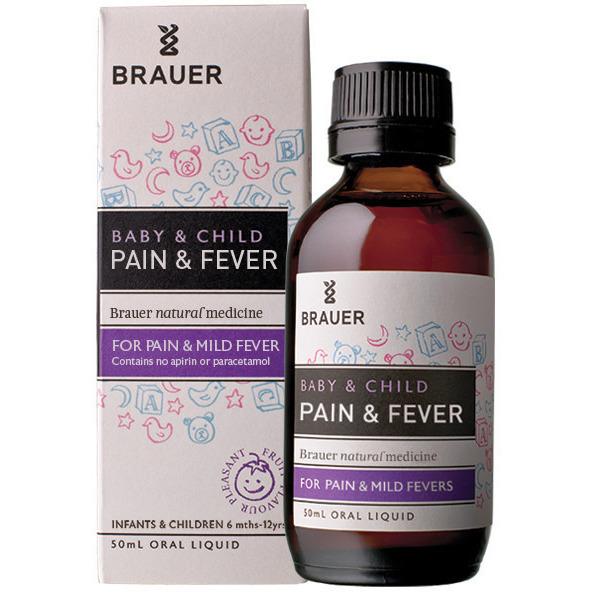 Brauer Natural Medicine Baby & Child Pain Fever Relief 50ml