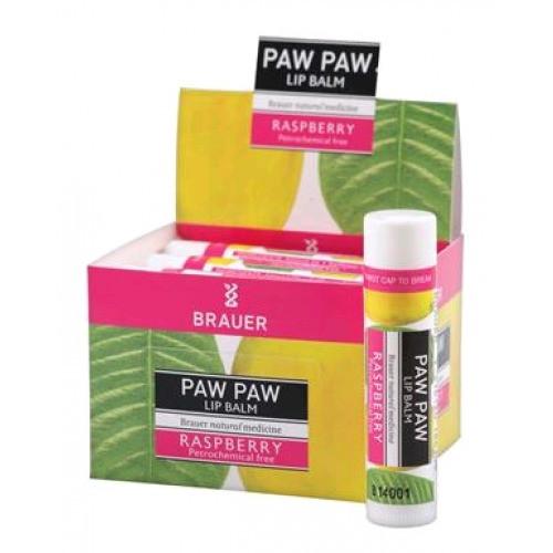 Brauer Natural Medicine Paw Paw Lip Balm Raspberry 5g
