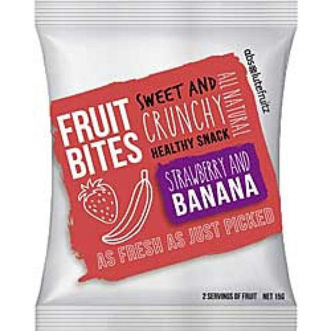 Absolute Fruitz Bites Strawberry Banana 15g