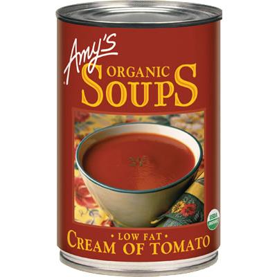 Amy's Organic Soup Cream of Tomato Low Fat 411g