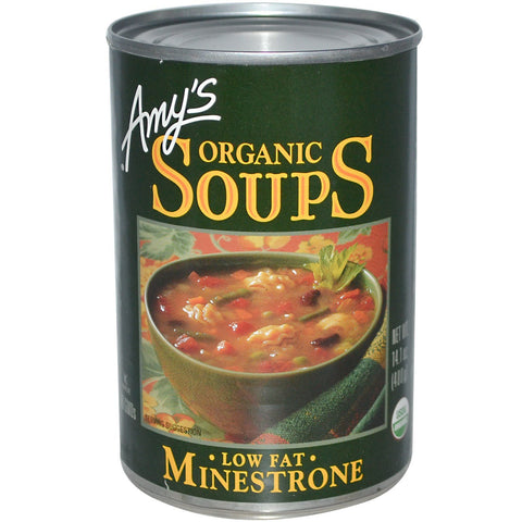 Amy's Organic Soup Minestrone Low Fat 400g