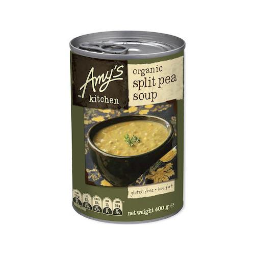 Amy's Organic Soup Split Pea Low Fat 400g