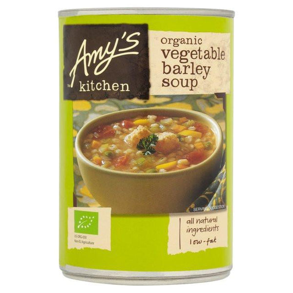 Amy's Organic Soup Vegetable Barley Low Fat 400g