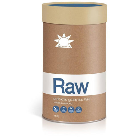 Amazonia Raw Prebiotic GrassFed WPI Vanilla 450g