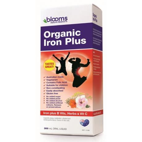 Blooms Health Products Organic Iron Plus 300ml