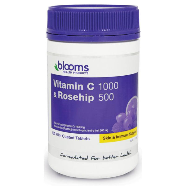 Blooms Health Products Vitamin C 1000 & Rosehip 500 180t