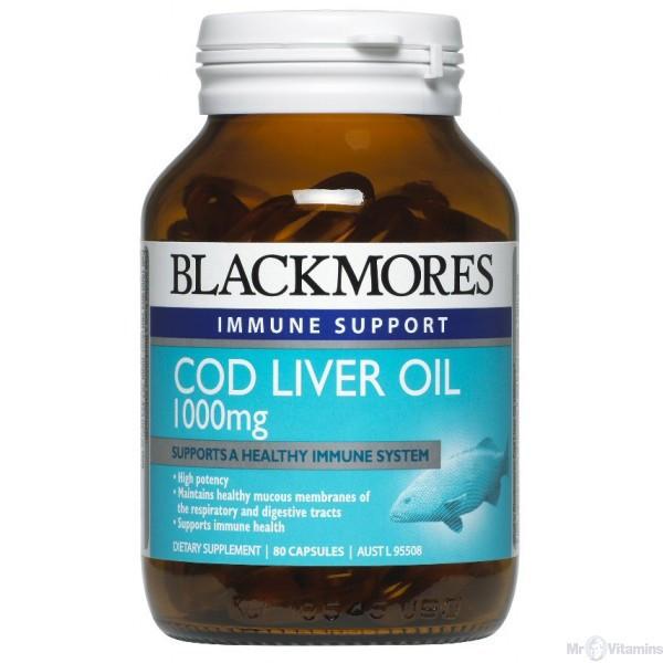 Blackmores Retail Cod Liver Oil 1000mg 80c