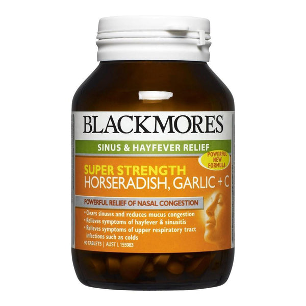 Blackmores Retail Super Str Horseradish Garlic+C 90c