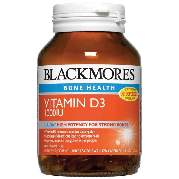 Blackmores Retail Vitamin D3 1000IU 200c