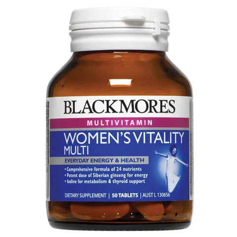 Blackmores Retail Womens Vitality Multi 50t