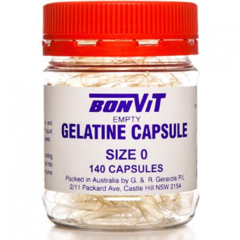 Bonvit Gelatin Capsules 0 size 140c