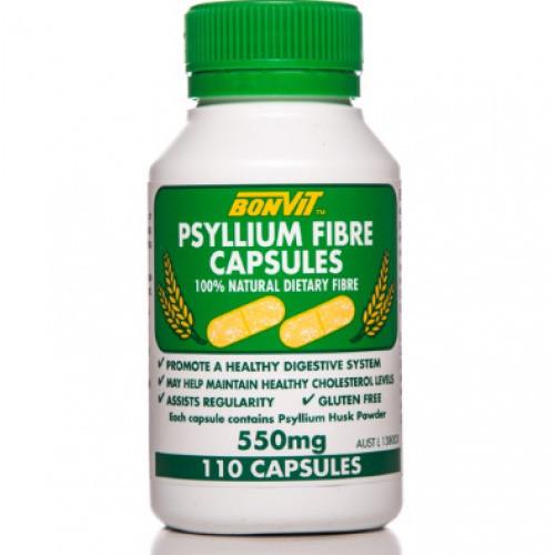 Bonvit Psyllium Fibre Capsules 550mg 110c