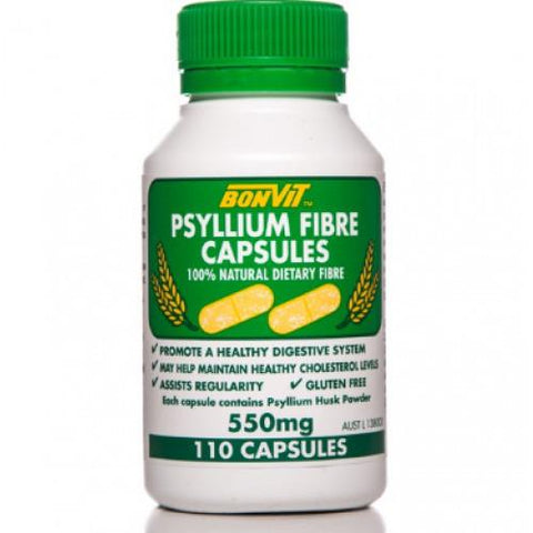 Bonvit Psyllium Fibre Capsules 550mg 110c