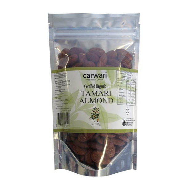 Carwari Organic Tamari Roasted Almonds 200g