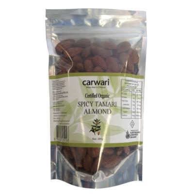 Carwari Organic Spicy Tamari Almonds 200g