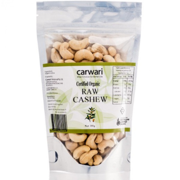 Carwari Organic Raw Cashew 200g