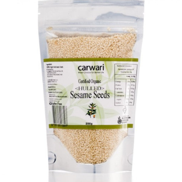 Carwari Organic Hulled Sesame Seeds 200g