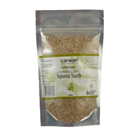 Carwari Organic Unhulled Sesame Seeds 200g