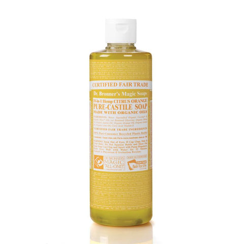 Dr Bronners Liquid Castile Soap Citrus Orange 946ml