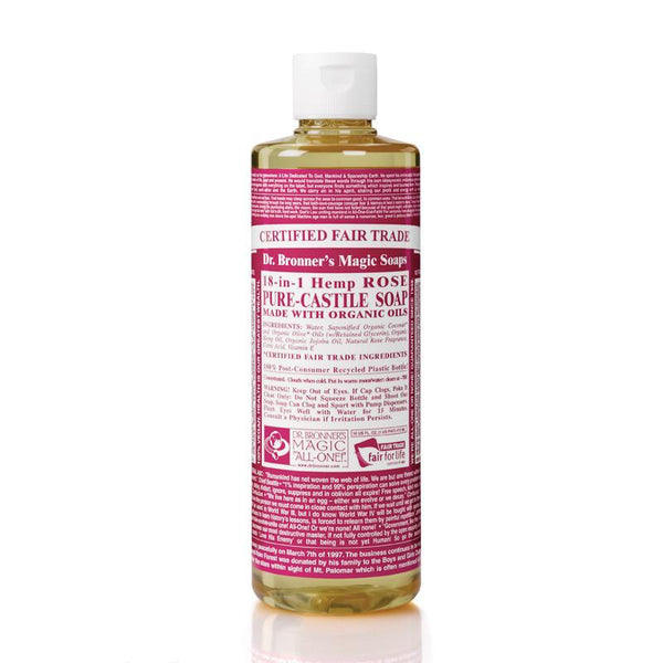 Dr Bronners Liquid Castile Soap Rose 946ml