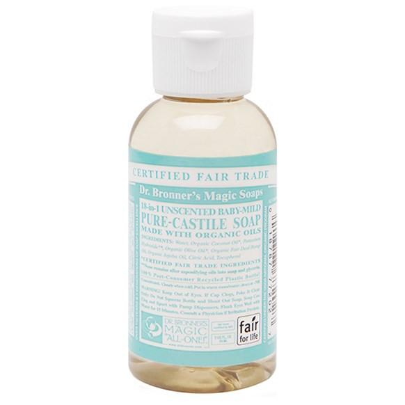 Dr Bronners Liquid Castile Soap Baby Mild 59ml