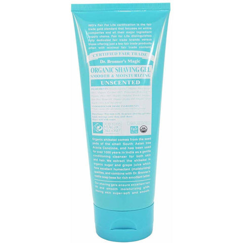 Dr Bronners Shaving Soap Gel Baby Unscented 207ml