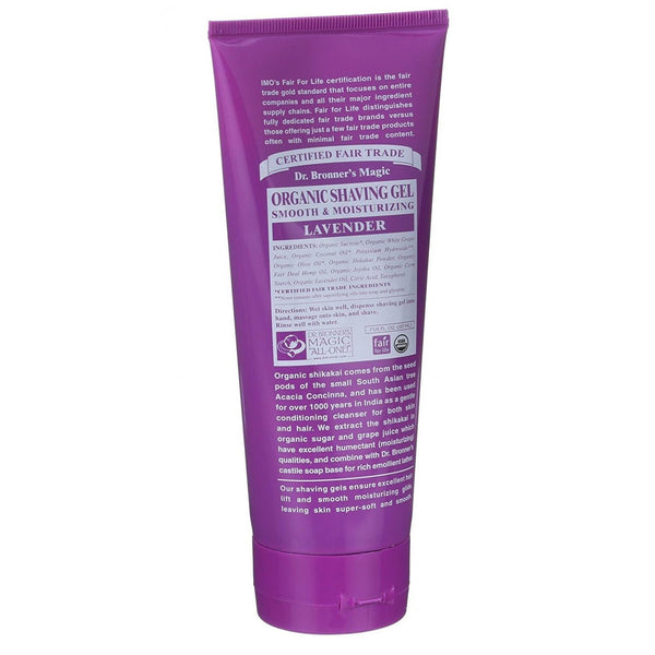 Dr Bronners Shaving Soap Gel Lavender 207ml