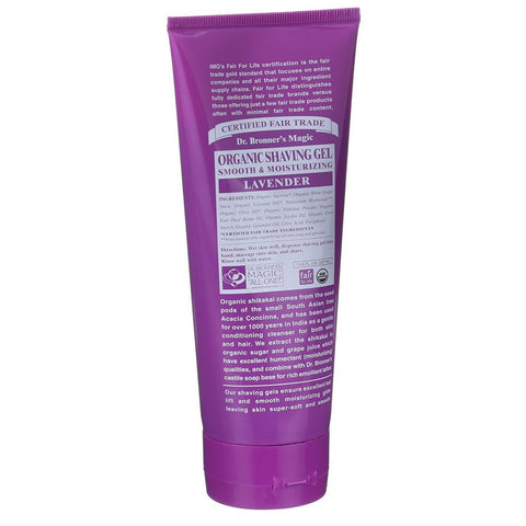 Dr Bronners Shaving Soap Gel Lavender 207ml