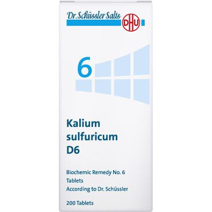 DHU Tissue Salts No 6 Kalium Sulphuricum D6 200t