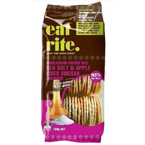 EatRite Brown Rice Sea Salt & ACV 100g