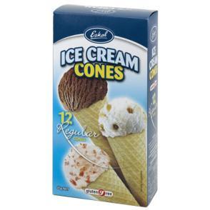 Eskal Ice Cream Cones 12pk 45g