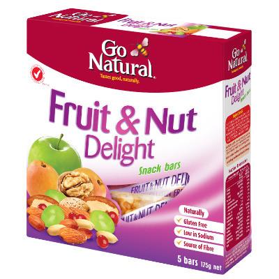 Go Natural Fruit & Nut DeLight 5pk 175g