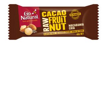 Go Natural Raw Cacao Macadamia Chia 40g