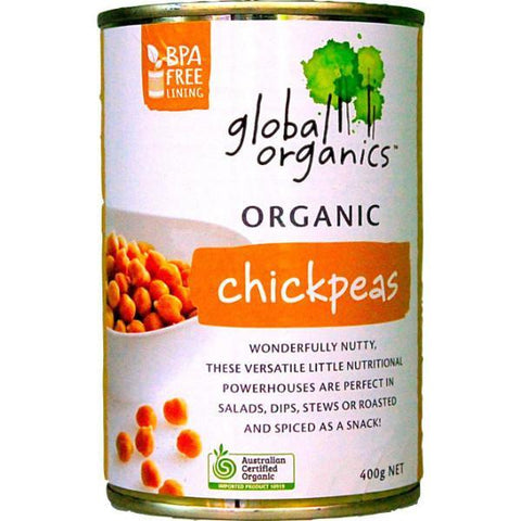 Global Organics Chick Peas Organic 400g