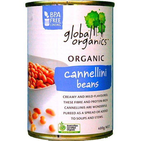 Global Organics Cannelllini Beans Organic 400g