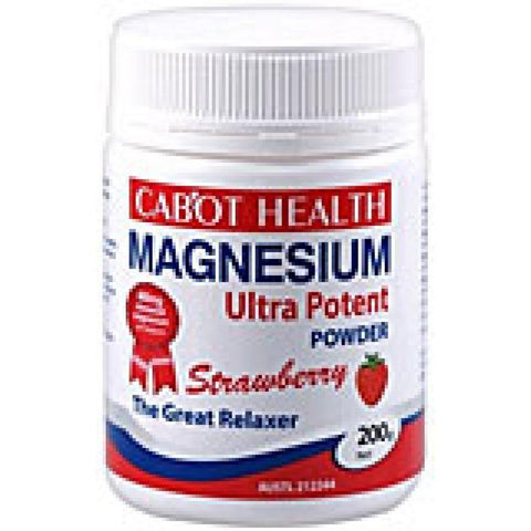 Cabot Health Magnesium Ultra Potent Strwbry 200g
