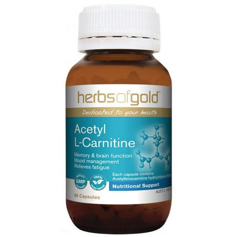Herbs of Gold Acetyl L Carnitine 60vc