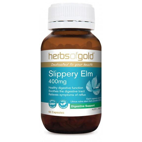 Herbs of Gold Slippery Elm 400mg 60vc