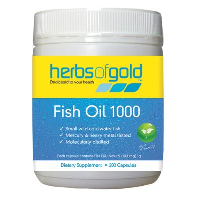 Herbs of Gold Fish Oil 1000 200c
