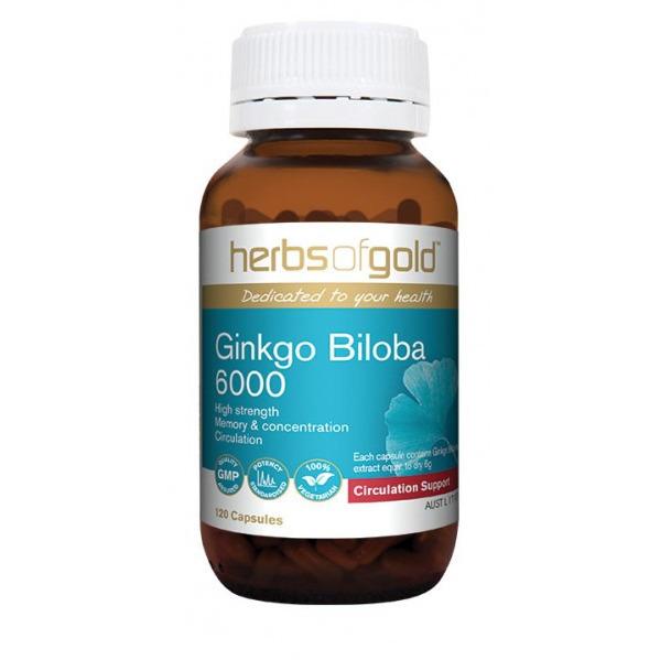 Herbs of Gold Ginkgo Biloba 6000 60vc