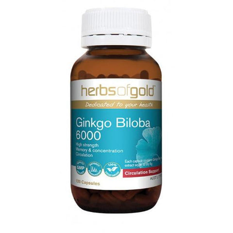 Herbs of Gold Ginkgo Biloba 6000 60vc