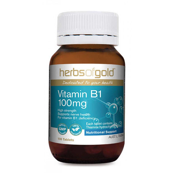 Herbs of Gold Vitamin B1 100mg 100t