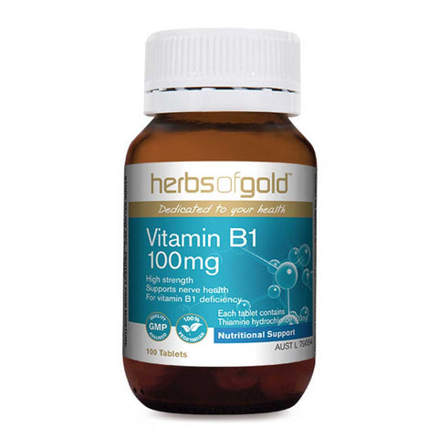 Herbs of Gold Vitamin B1 100mg 100t