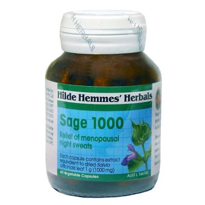 Hilde Hemmes Herbal's Sage 1000mg 60vc