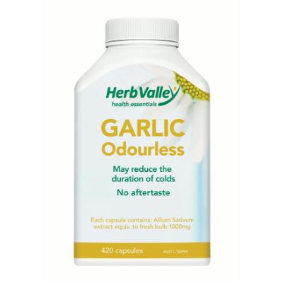 Herb Valley Odourless Garlic 1000mg 420c