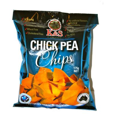 K & S IndianFoods Chick Pea Chips 175g