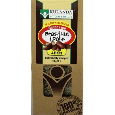 Kuranda Natural Bars Brazil Nut & Date 4pk 160g