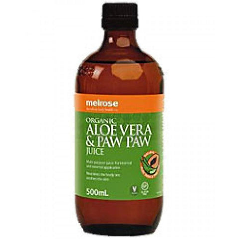 Melrose Organic Aloe Vera PawPaw Juice 500ml