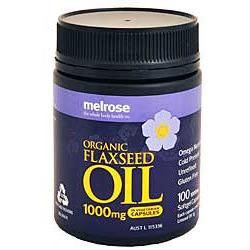 Melrose Organic Flaxseed Oil 1000mg 100vc